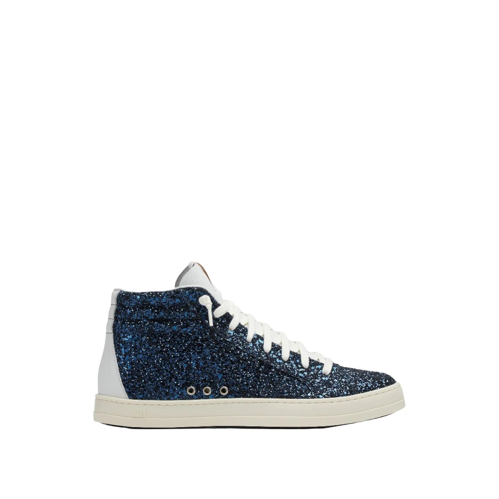 P448 Leren Hi-Top Skate Sneakers Dames Schoenen Blauw