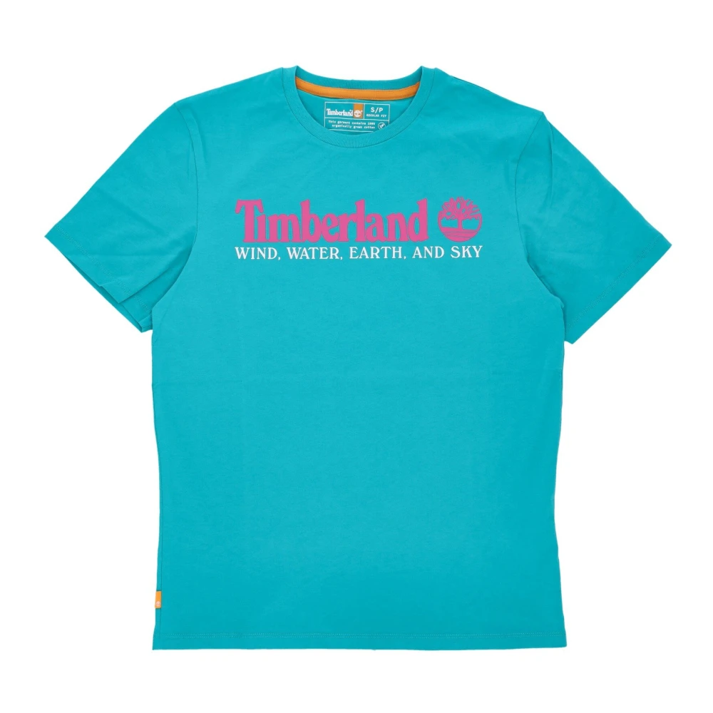 Timberland Wwes Front Tee Columbia Blue Heren