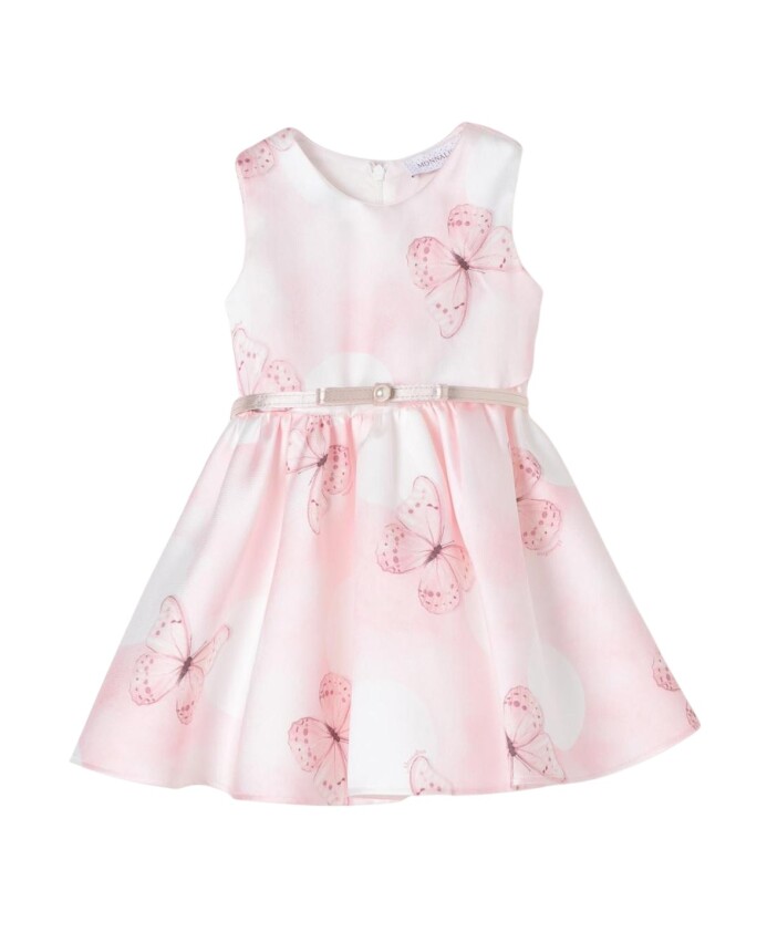 butterfly-print-kids-dress-with-belt