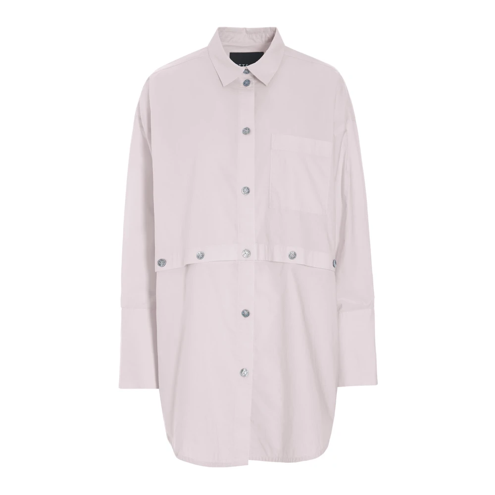 Bitte Kai Rand Core Katoenen Shirt Lichtroze Pink Dames
