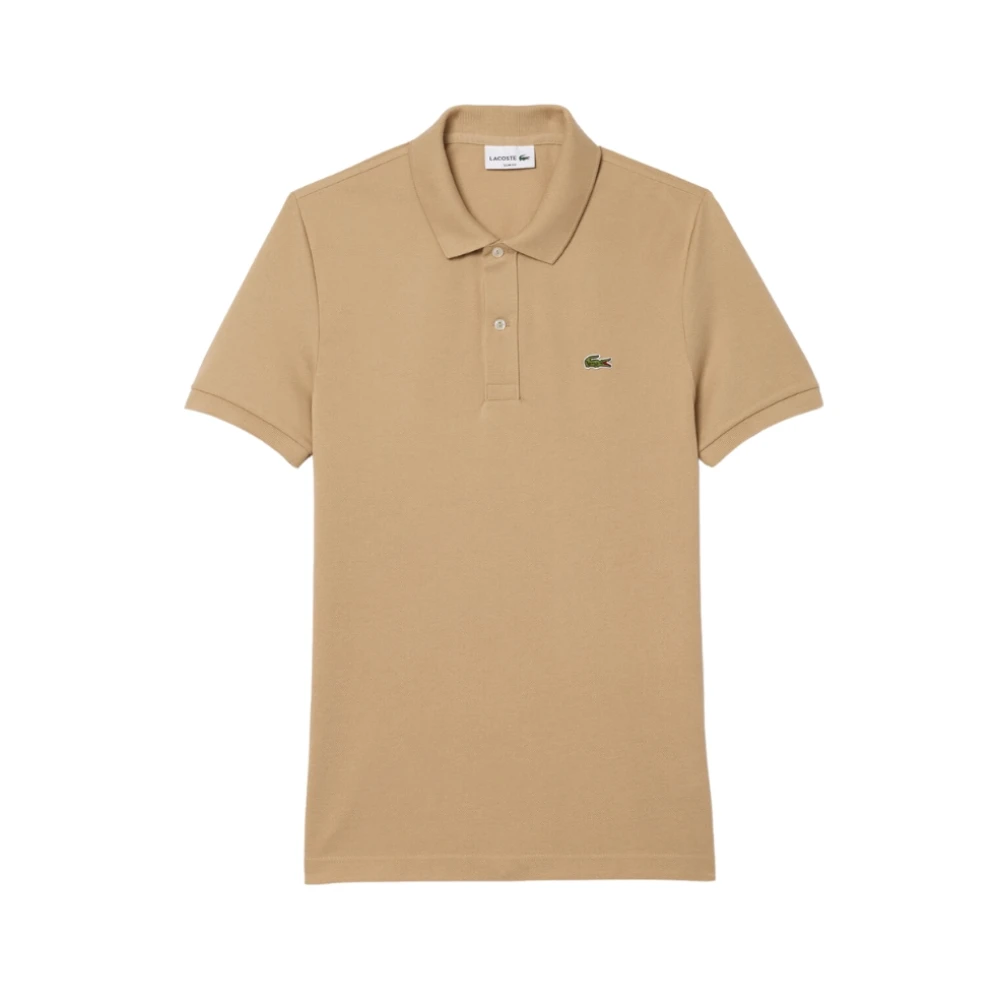 Lacoste Men's Brown Polo Shirts, 2XL, Beige Slim Fit Polo Shirt