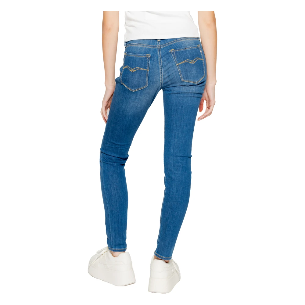 Replay Skinny Jeans Lente Zomer Collectie Blue Dames