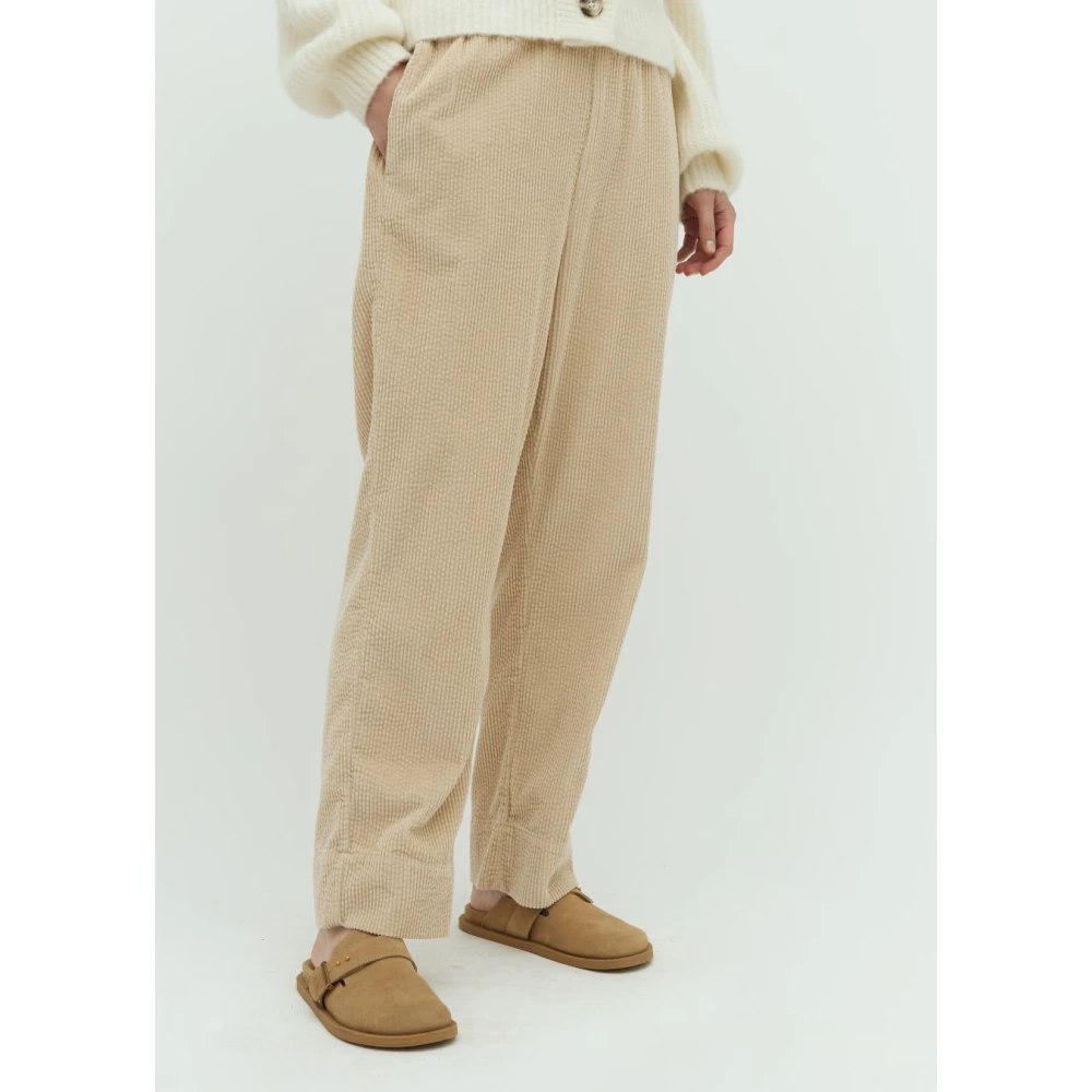 MbyM Beige Corduroy Berinna Broek Beige Dames