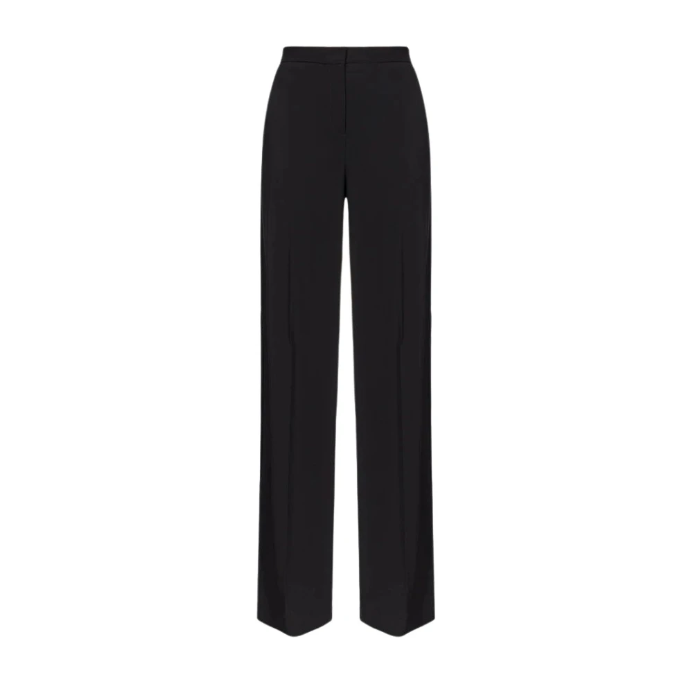 Pinko Vrouw Zwart Broeken Dames, Xs, Polyester, Wijde Broeken