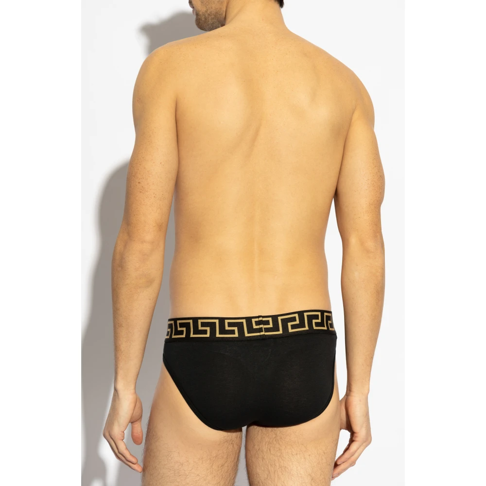 Versace Twee-pack slips Black Heren