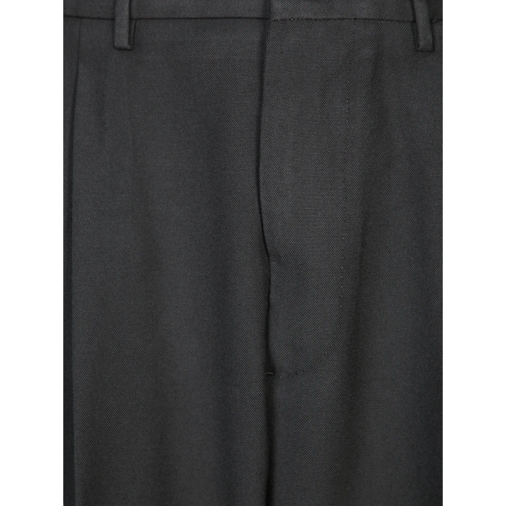 Dell'oglio Zwarte Slim-fit Broek Black Heren