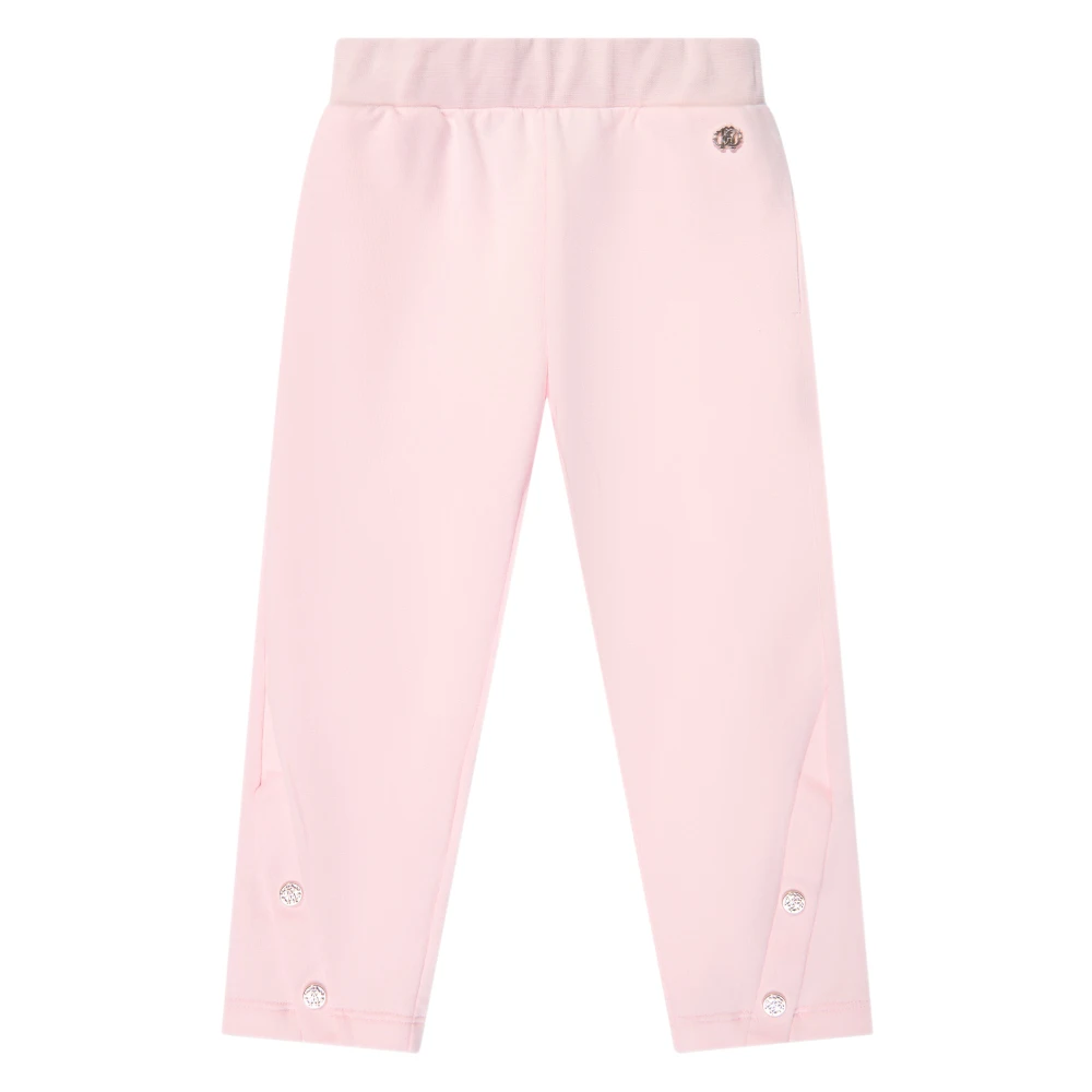 Roberto Cavalli Girls Pink Sweatpants, 6 Y, Flower Joggers