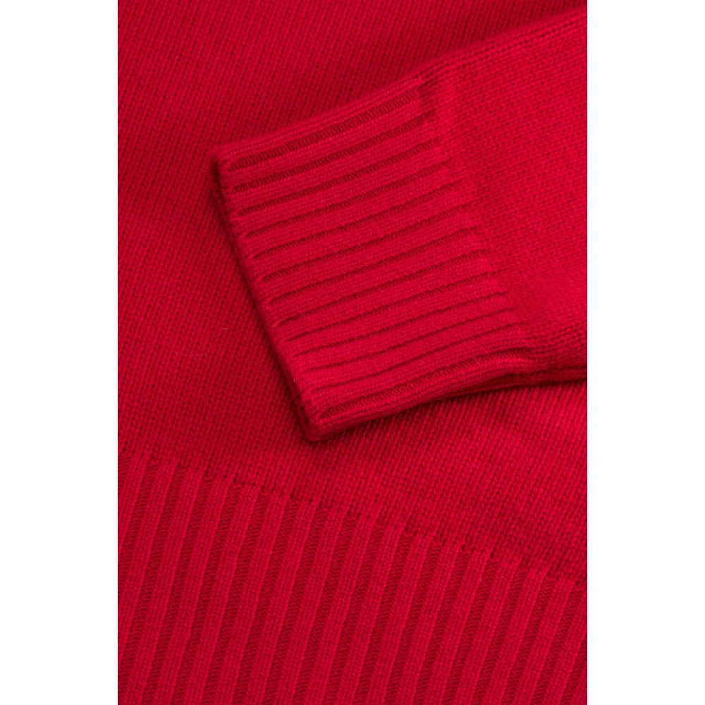 Skall Studio Oversized Merino Wool Pullover Red Dames