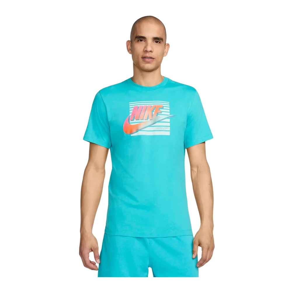 Nike Heren Sport T-shirt Blue Heren