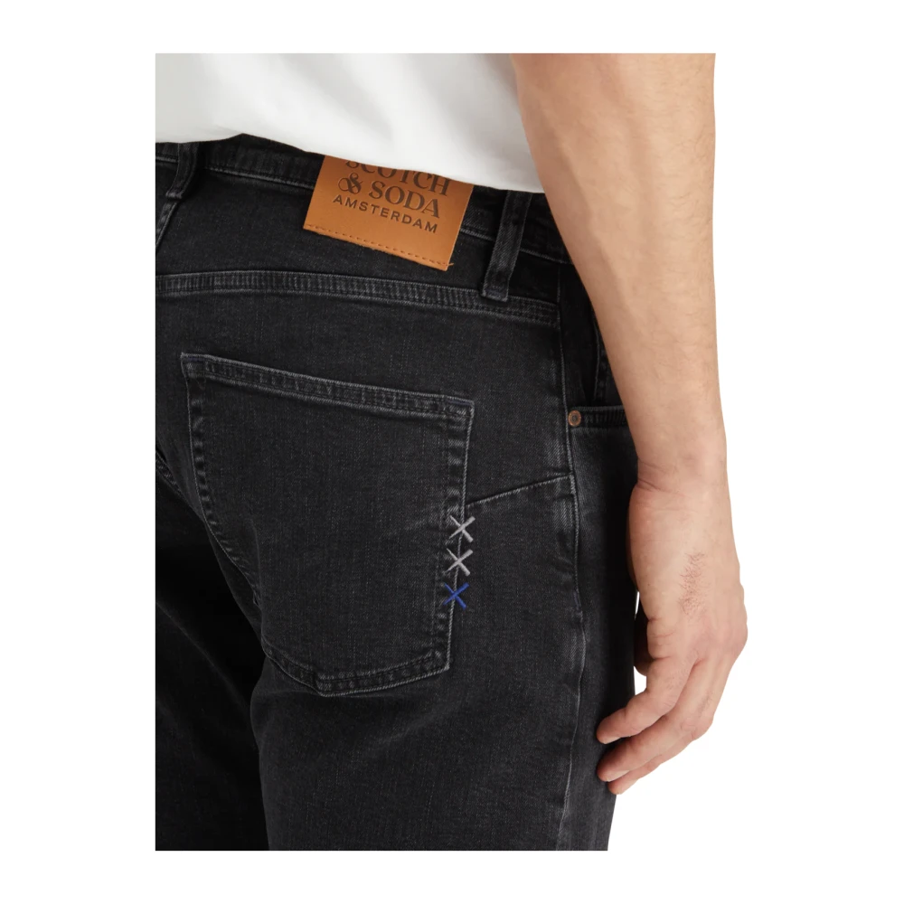 Scotch & Soda Core Zee Straight Jeans van katoen Black Heren