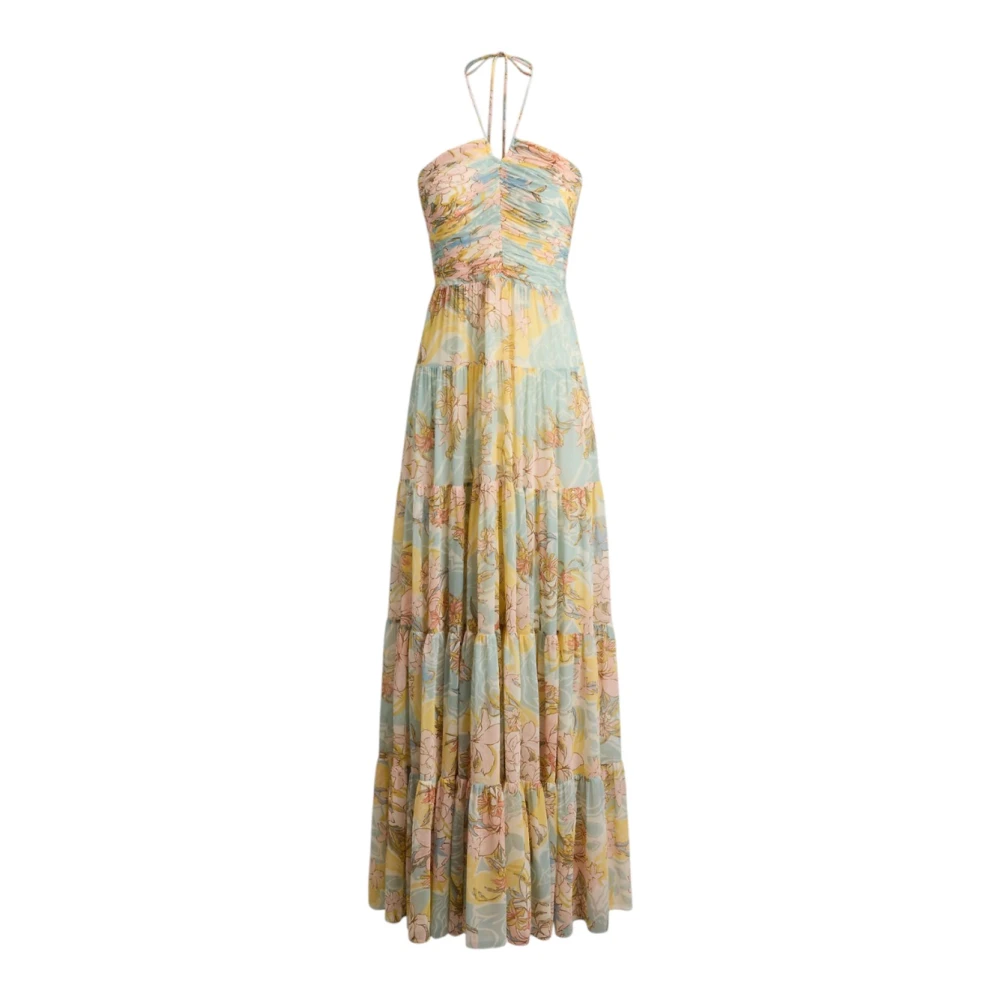 Ralph Lauren Women's Multicolor Gowns, 2XS, Halter Floral Gown