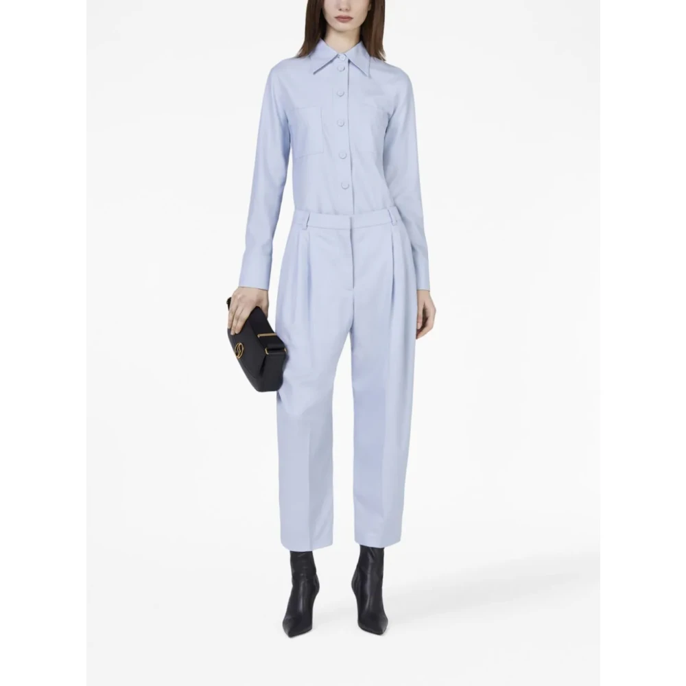 Stella Mccartney Flanellen Overhemd Blue Dames