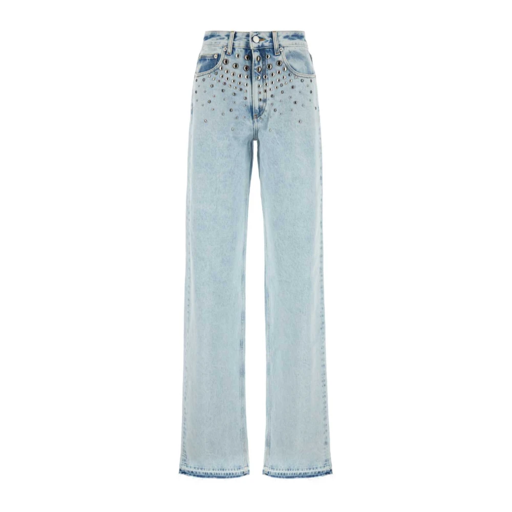 Alessandra Rich Klassieke Denim Jeans Blue Dames