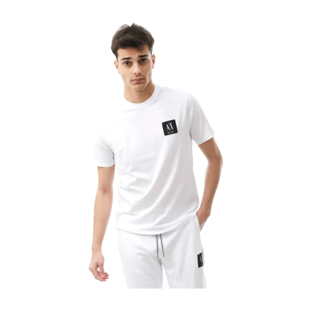 Armani Exchange Grundläggande T-shirt White, Herr