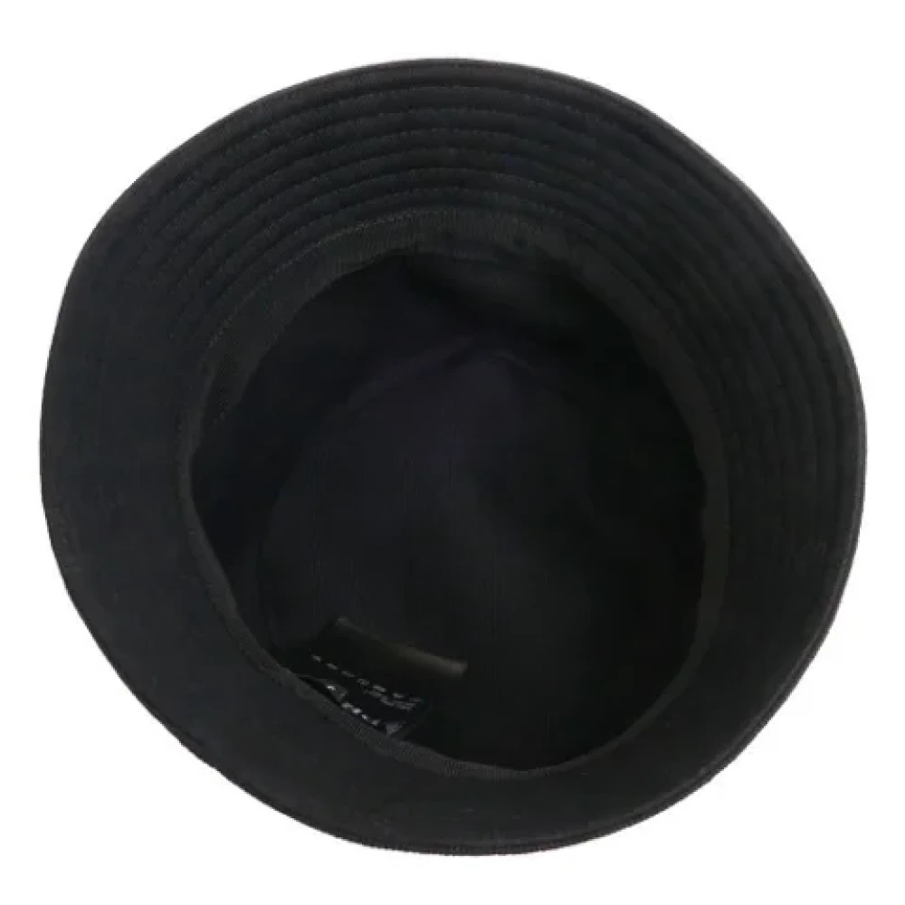 Prada Vintage Pre-owned Canvas hats Black Heren