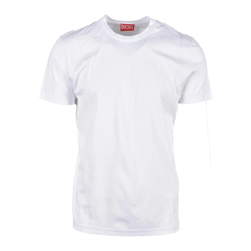 Diesel Katoenen T-shirt White Heren