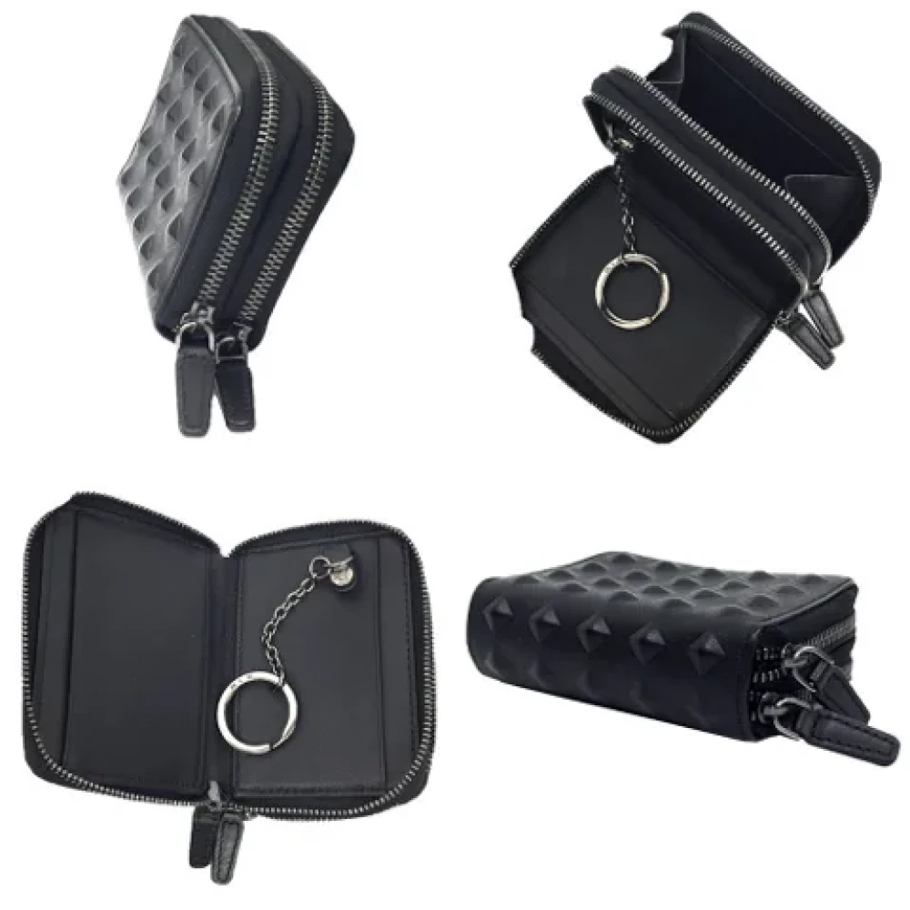 MCM Pre-owned Canvas wallets Black Dames