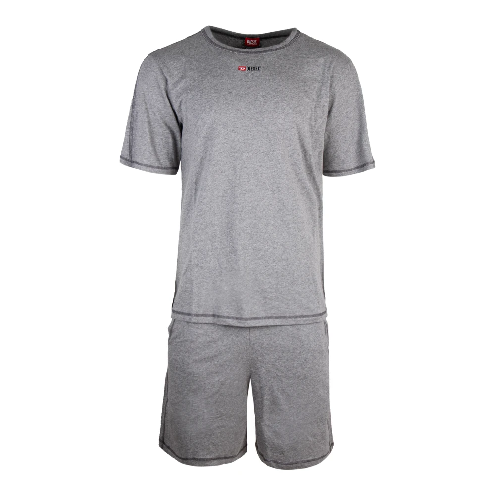 Diesel Mannelijk Grijs Nachtkleding Heren, Xl, Katoen, Set Adam D Core
