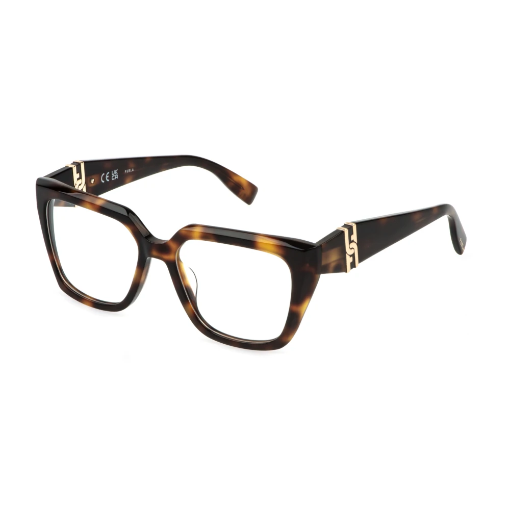 Furla Women's Brown Glasses, 54 Mm, Vfu866 Optical Frame