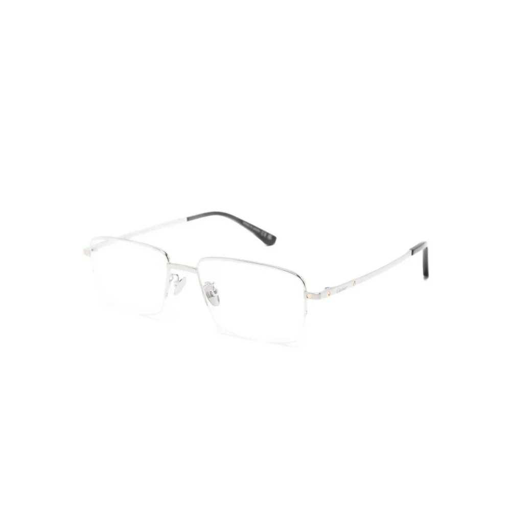 Cartier Men's Gray Glasses, 54 Mm, Santos Eyeglasses