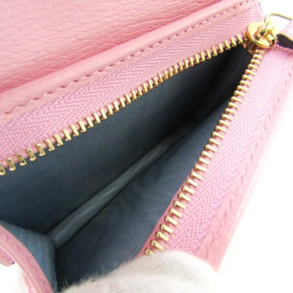 Gucci Vintage Pre-owned Leather wallets Pink Dames