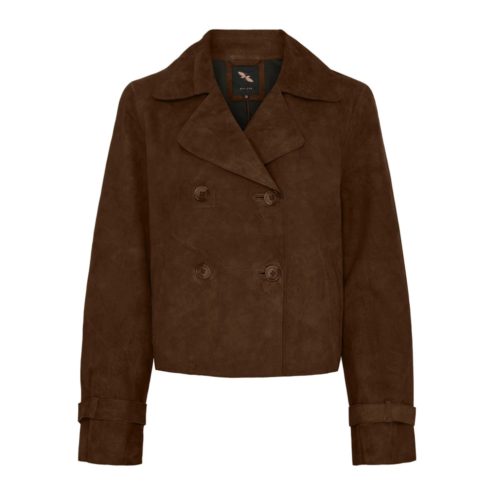 Btfcph Brun Läderjackor