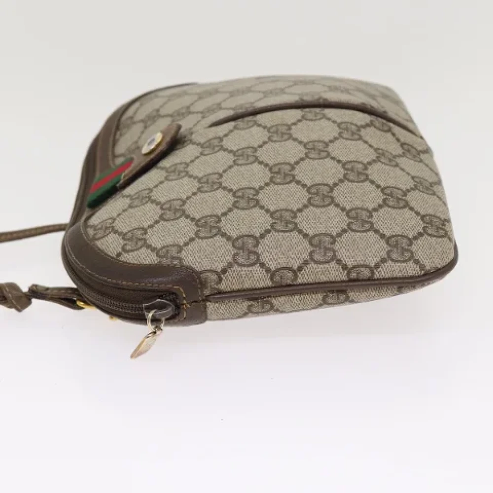 Gucci Vintage Pre-owned Canvas shoulder-bags Beige Dames