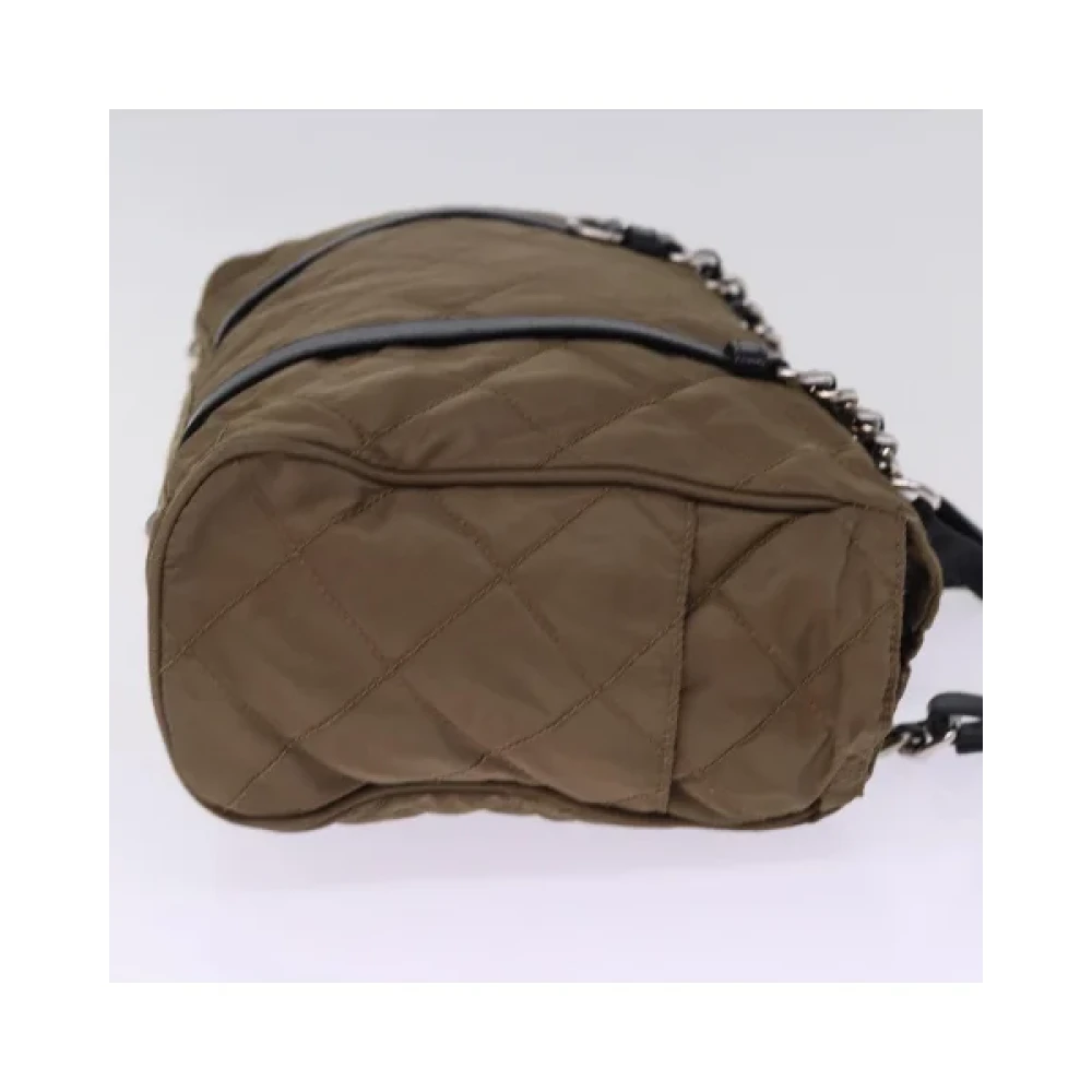 Prada Vintage Pre-owned Nylon prada-bags Brown Dames
