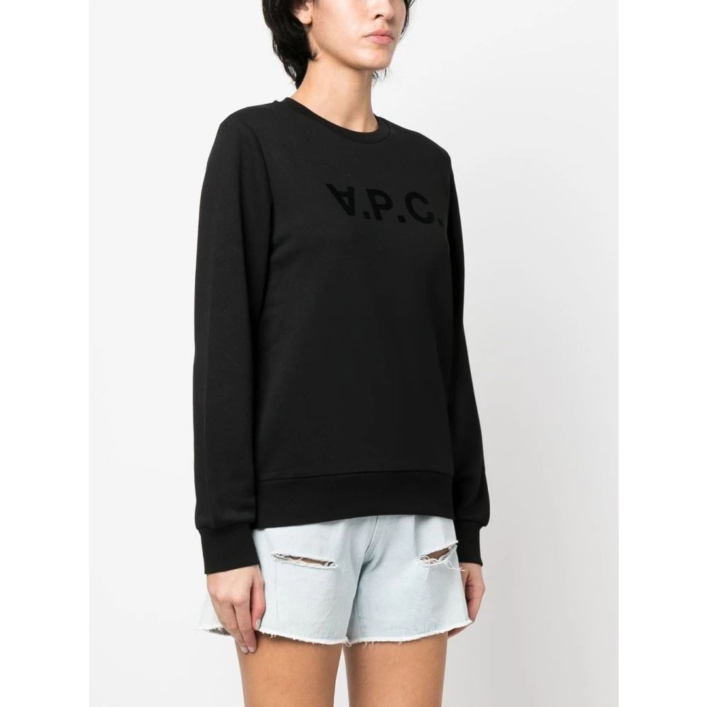 A.p.c. Dameskleding Sweatshirts Zwart Aw23 Black Dames