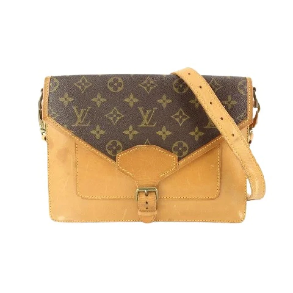 Louis Vuitton Vintage Canvas LV Väskor, Begagnade, Tillverkade i Frankrike Brown, Unisex