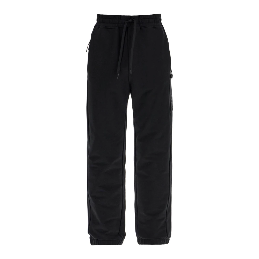 C.P. Company Slim Fit Jersey Joggers met Zakken Black Heren