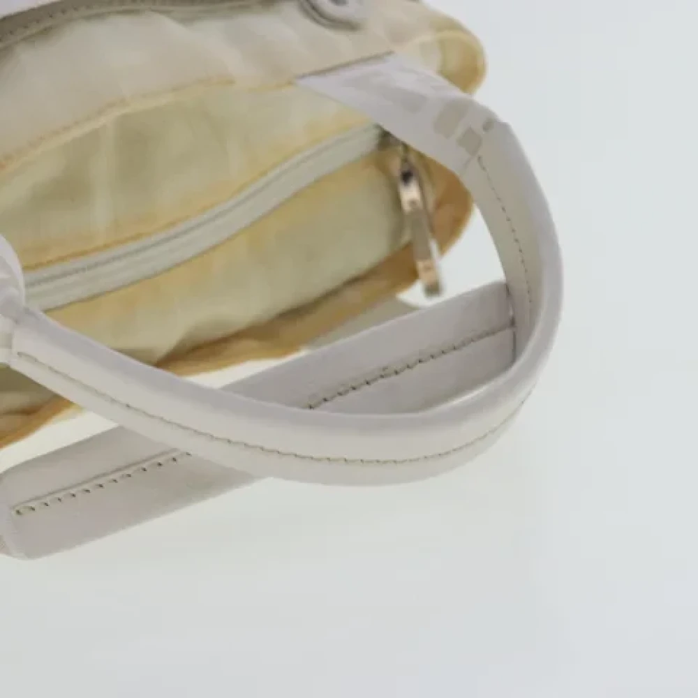 Fendi Vintage Pre-owned Canvas handbags Gray Dames
