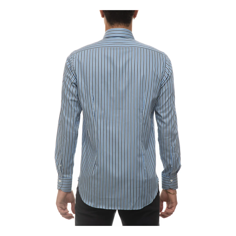 Càrrel Gestreept Button-Down Overhemd Blue Heren