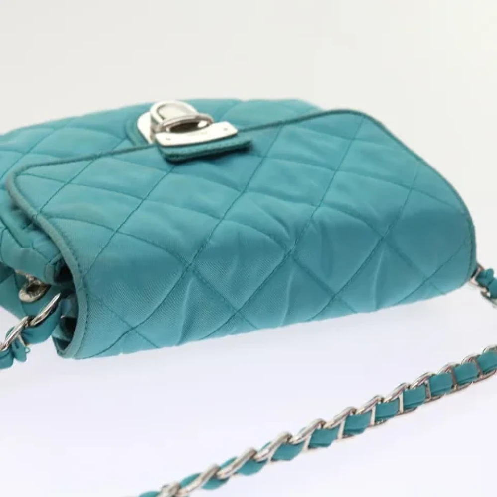Prada Vintage Pre-owned Fabric prada-bags Blue Dames