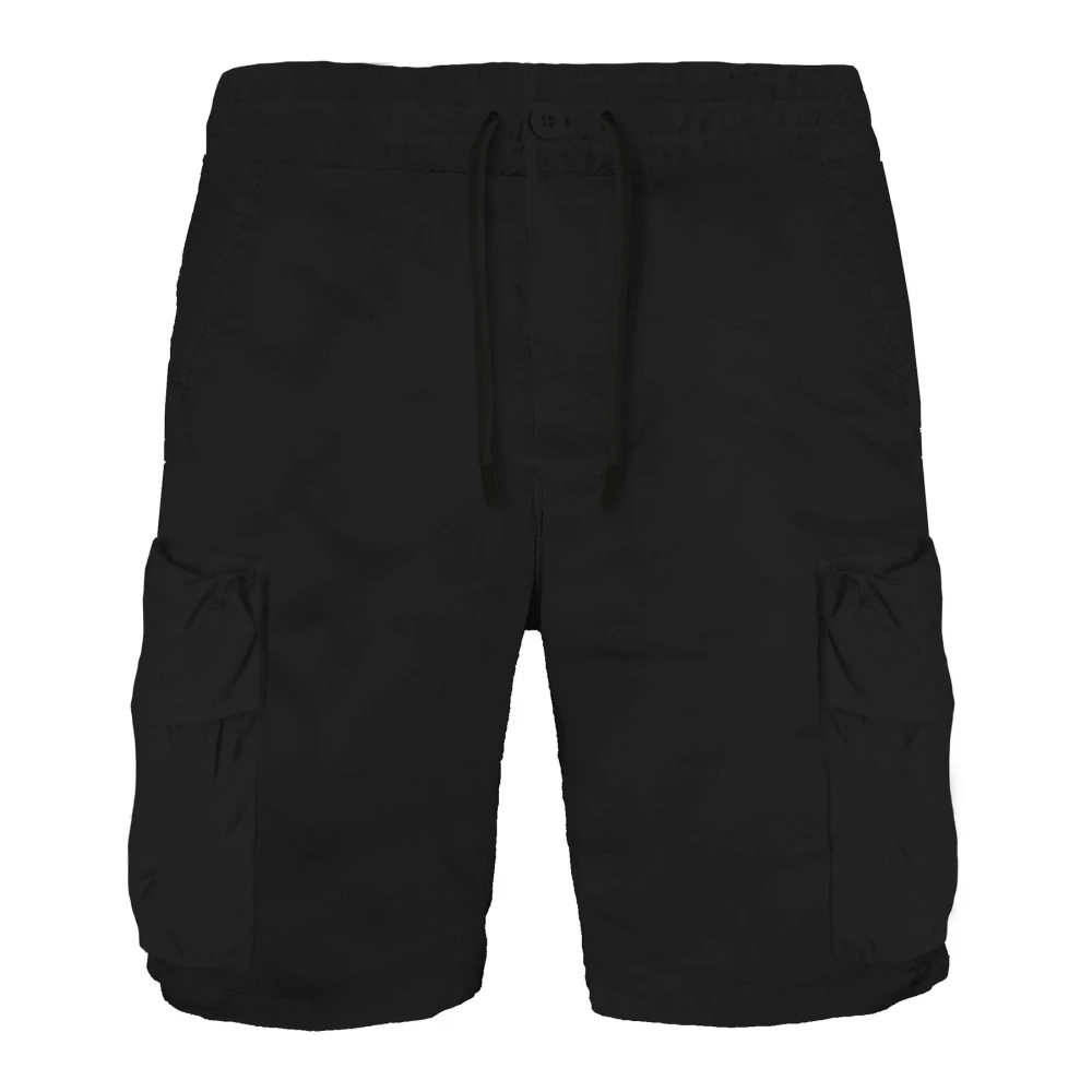 MC2 Saint Barth Zwarte Shorts voor Mannen Black Heren