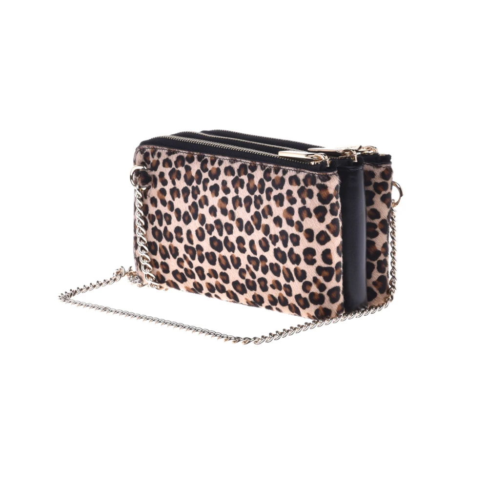 Baldinini Wallet in leopard-print pony skin Multicolor Dames