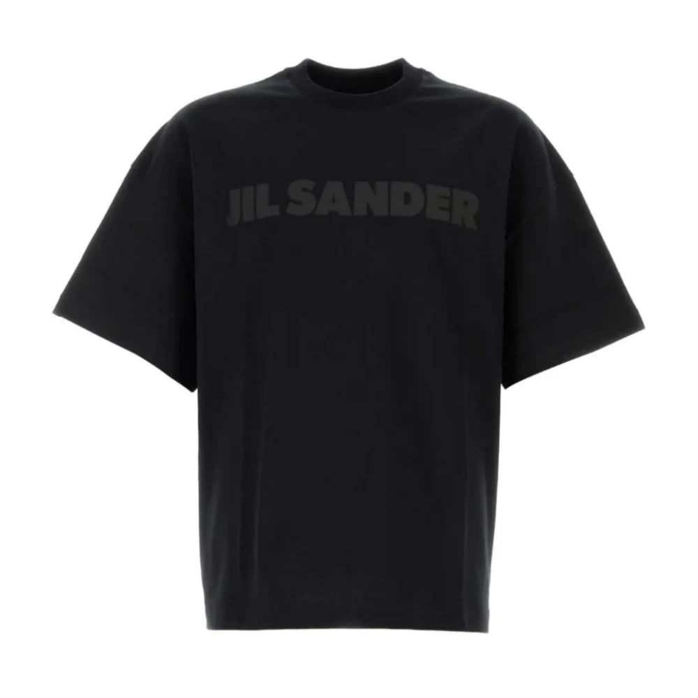 Jil Sander Zwart Logo T-shirt Black Heren