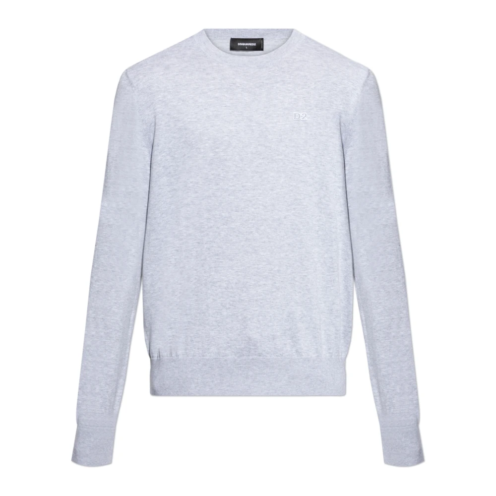 Dsquared2 Trui met ronde halslijn Gray Heren