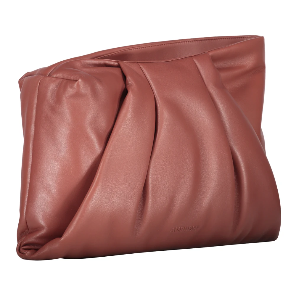 Ambush Stijlvolle Leren Clutch Tas Brown Dames