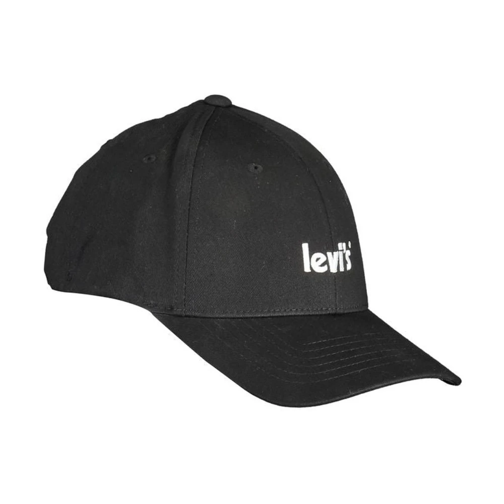 Levi's Katoenen Baseballpet met geborduurd logo Black Heren