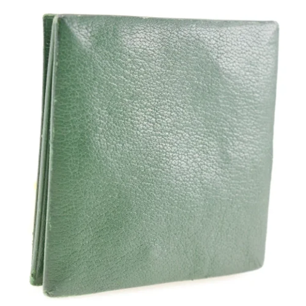 Hermès Vintage Pre-owned Leather wallets Green Dames