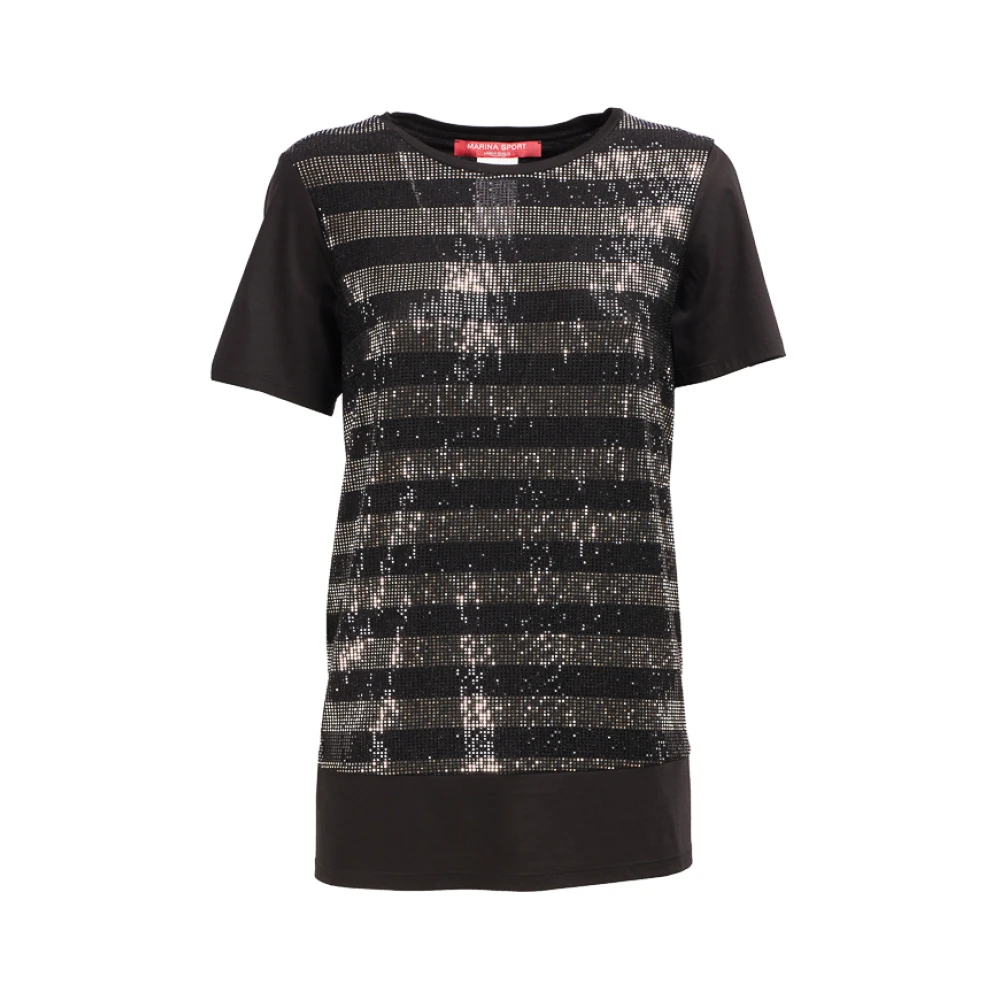 Marina Rinaldi Zwarte T-shirts en Polos Black Dames