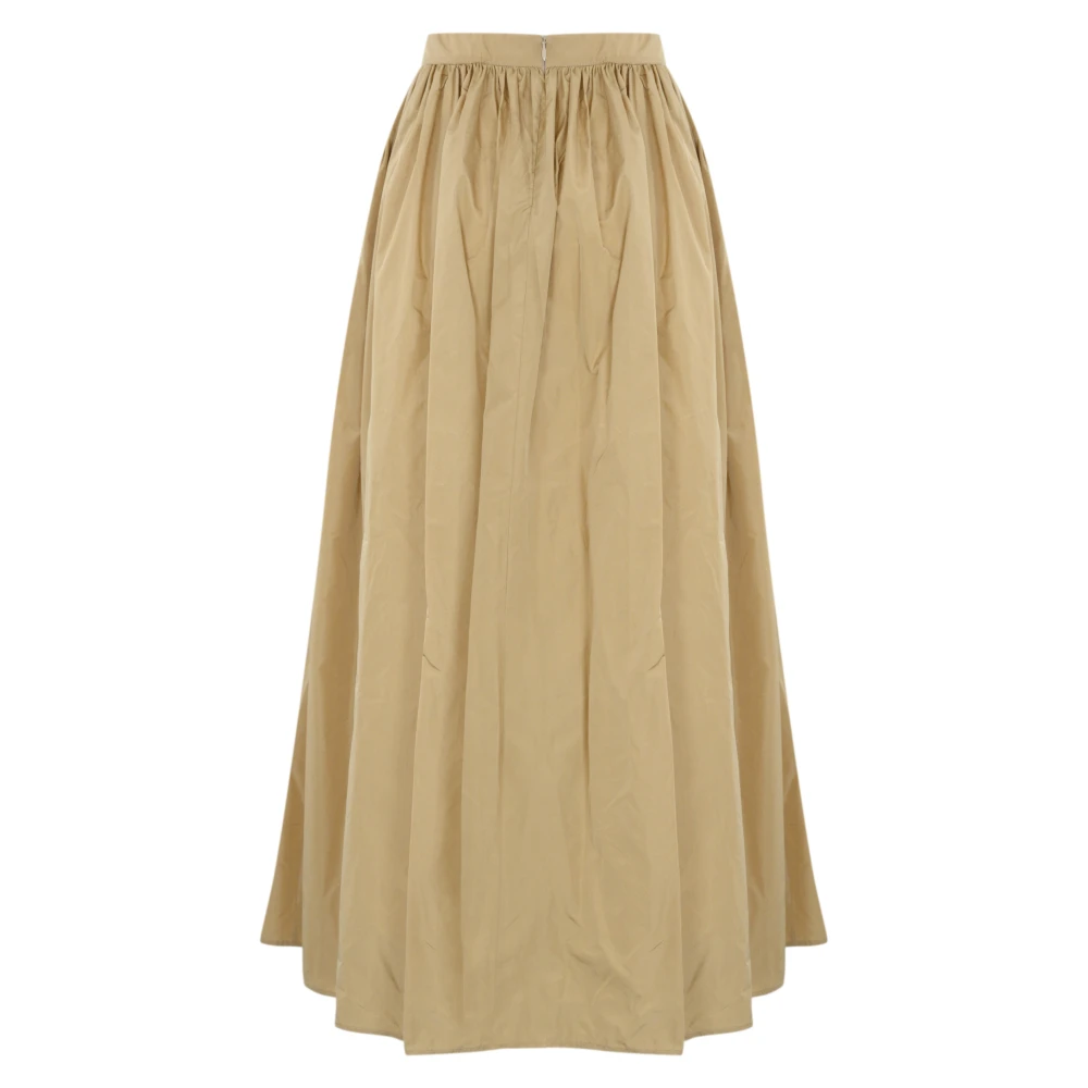Liviana Conti Geplooide rok met striksluiting Beige Dames