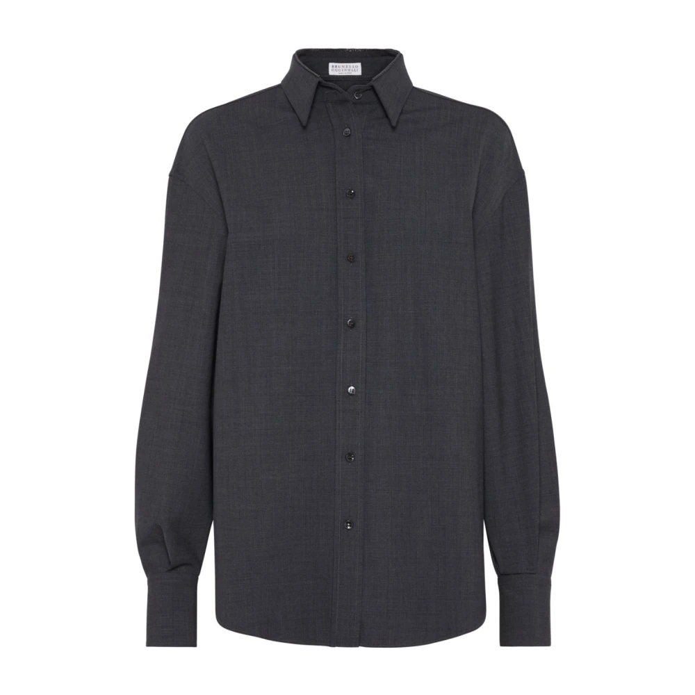 BRUNELLO CUCINELLI Elegante Overhemden Collectie Gray Dames