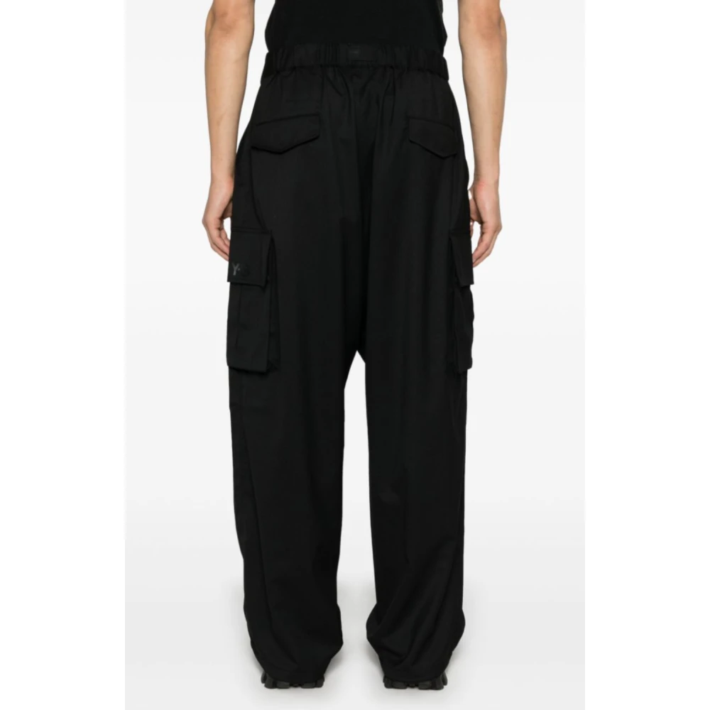 Y-3 Zwarte Cargo Broek Black Heren