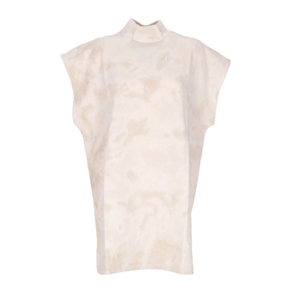 Nike Women's Beige Sportswear Washed Jersey Dress - Training T-Shirts & Tops - M - Sport