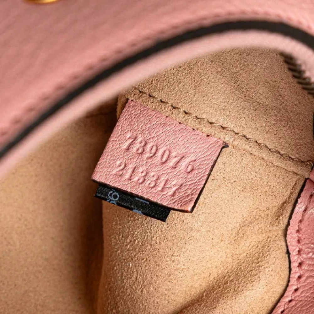 Gucci Vintage Pre-owned Leather gucci-bags Pink Dames