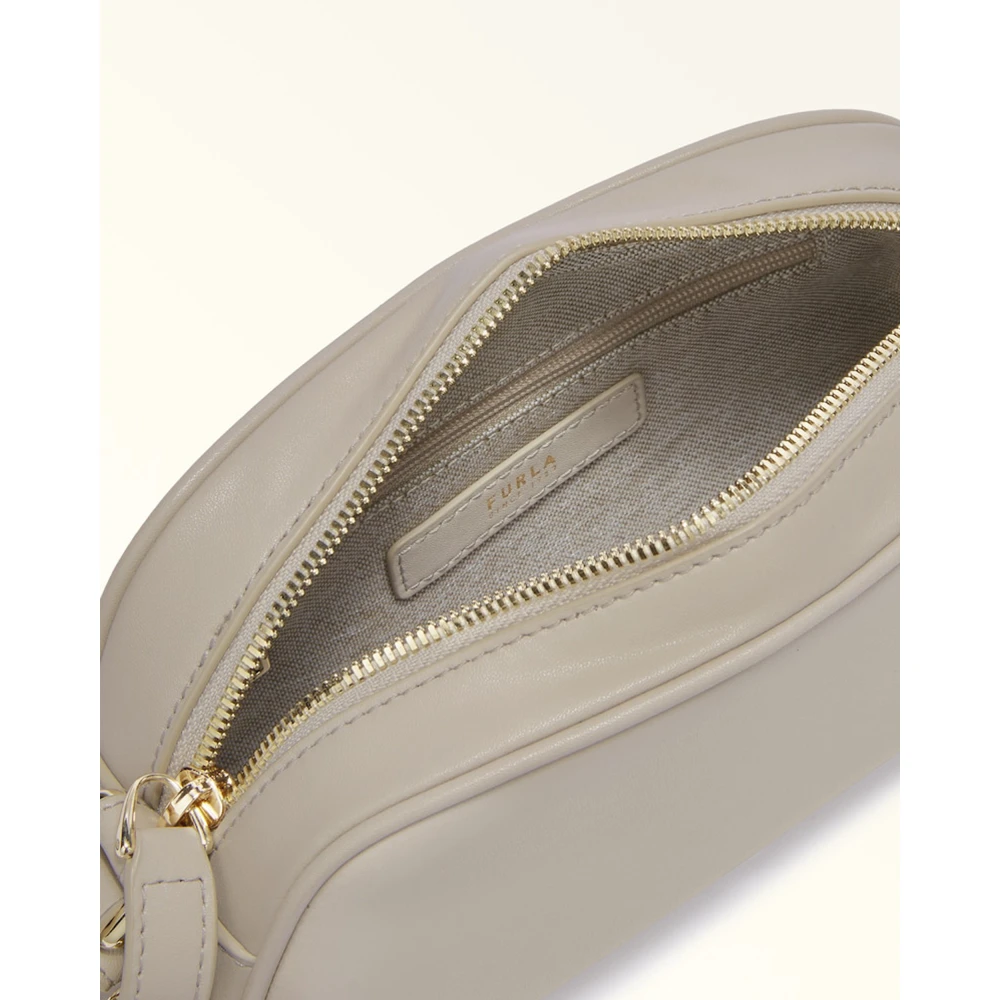 Furla Elegante Crossbody Tas met Verfijnde Details White Dames