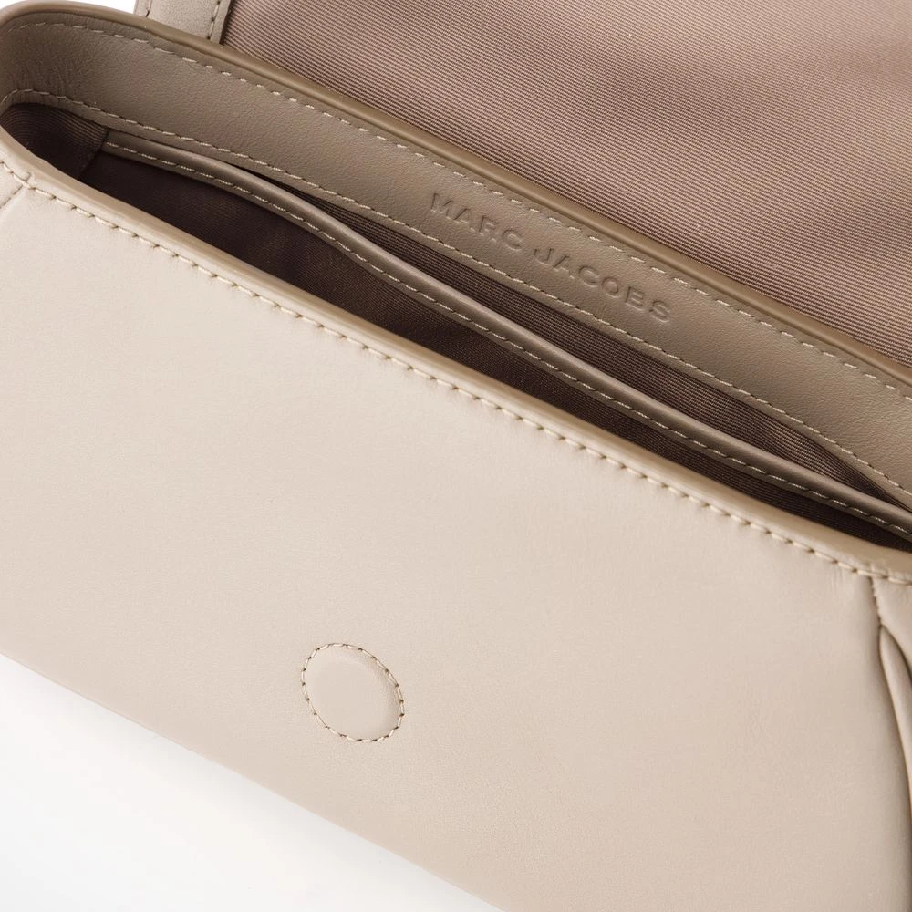 Marc Jacobs Grijze Leren Schoudertas Klein Gray Dames