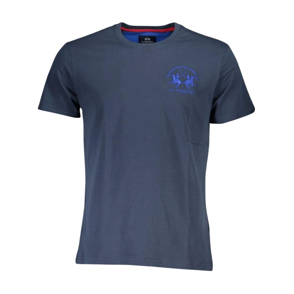 La Martina Blue Cotton T-Shirt - M - Image 2